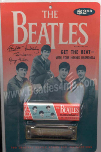 Beatles Harmonica, Box and Header Card/Booklet by Hohner
