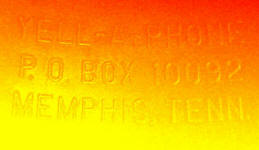 Beatles Megaphone (Bugle) Yell-O-Phone Company Address Stamp