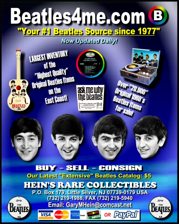 Collectable Beatle EP available on our website.  Click here to view!